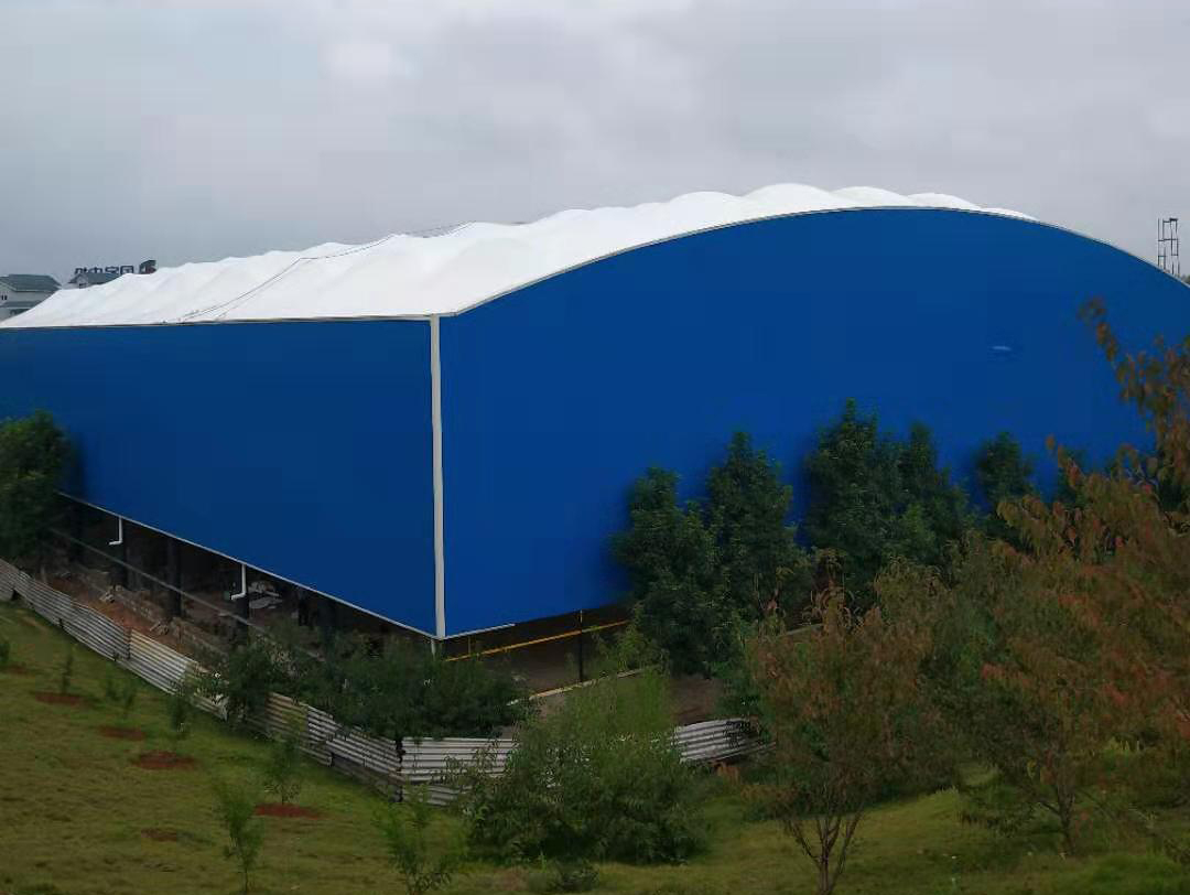 貴州黔東電廠籃球場(chǎng)膜結(jié)構(gòu)建筑工程